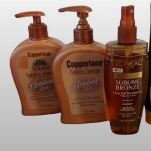 BUNDLE Self Tanning Lot gradual tan L'o real sublime bronze Australian Gold